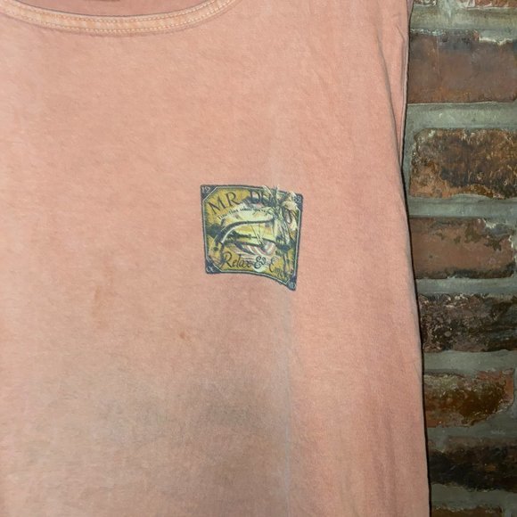 Vintage Mr. Ducks Comfort Colors Salmon Tank Top Men's Size XXL - Picture 2 of 7